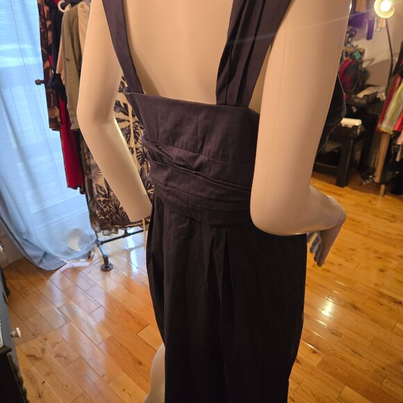 BCBGMAXAZRIA Blue Fit and Flare Summer Dresswith Pockets Size 12 fits 10 - Picture 2 of 8